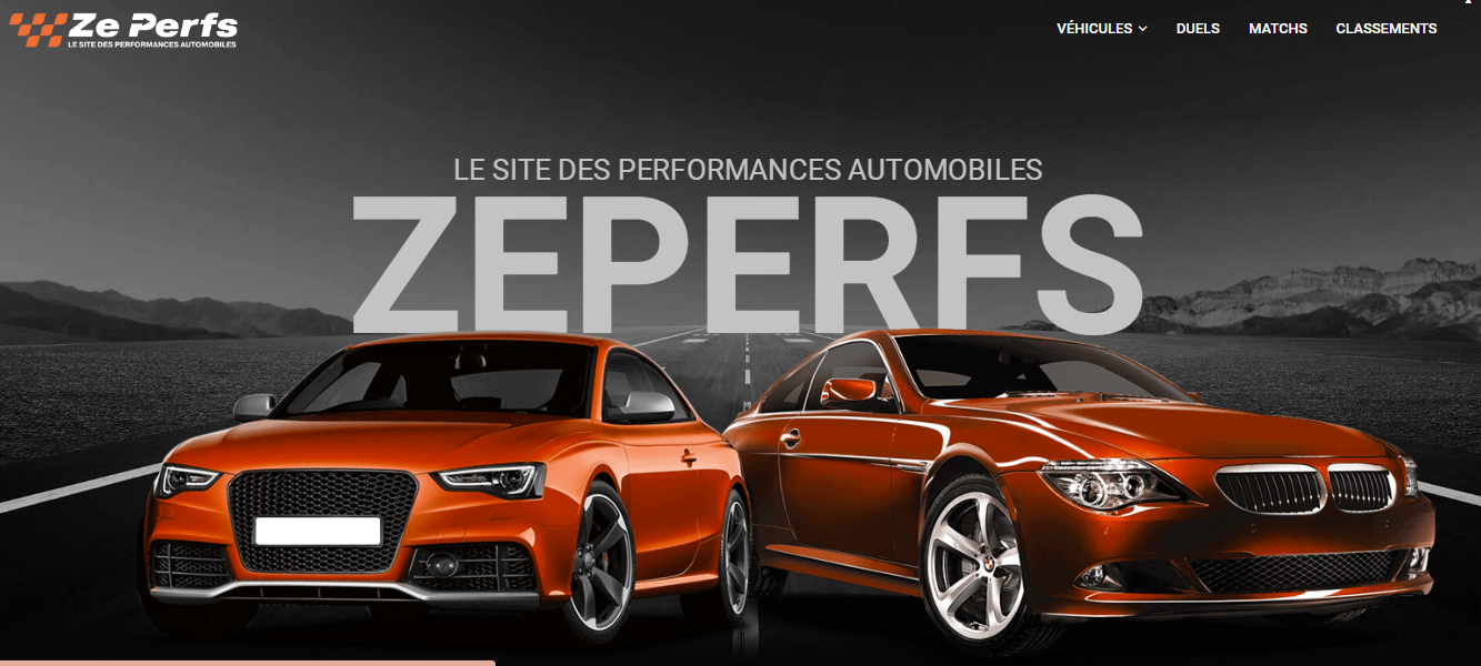 Zeperf page d'accueil