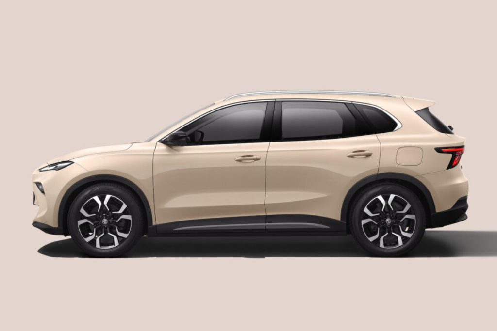 MG ES5 design extérieur vu de profil