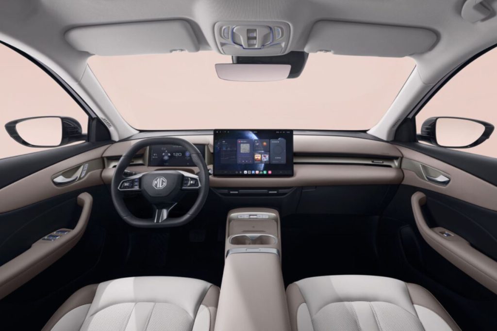 MG ES5 design intérieur volant