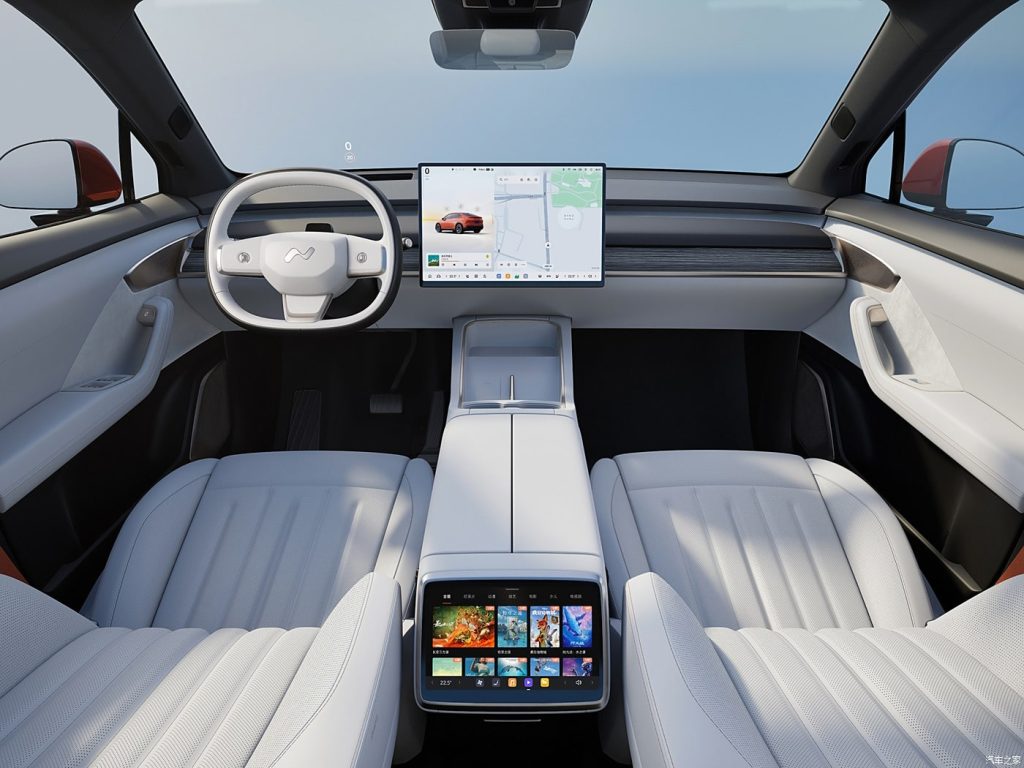 Onvo L60 design intérieur volant