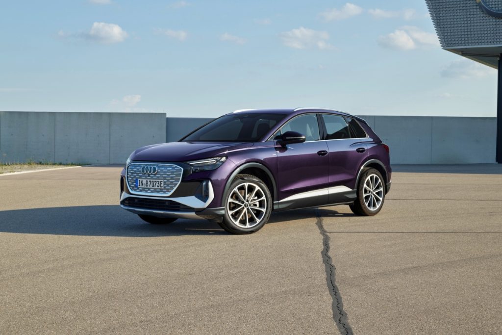 Audi Q4 e-tron design extérieur vu de face