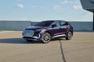 Audi Q4 e-tron design extérieur vu de face