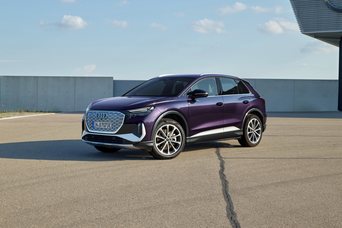 Audi Q4 e-tron design extérieur vu de face
