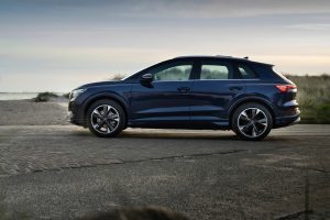 Audi Q4 e-tron design extérieur vu de profil
