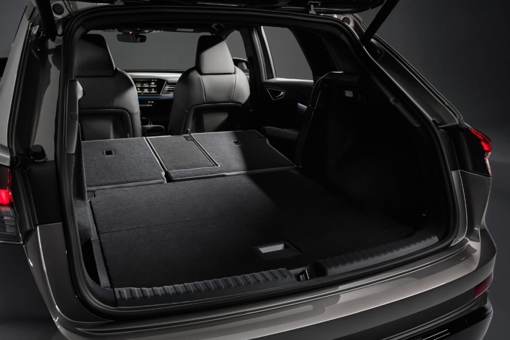 Audi Q4 e-tron design intérieur coffre