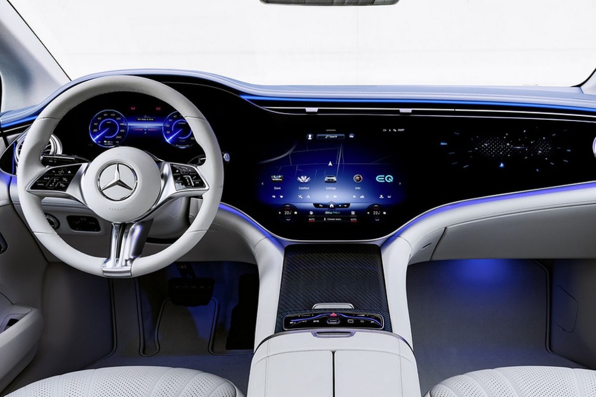 Design et confort intérieur de la Mercedes EQE