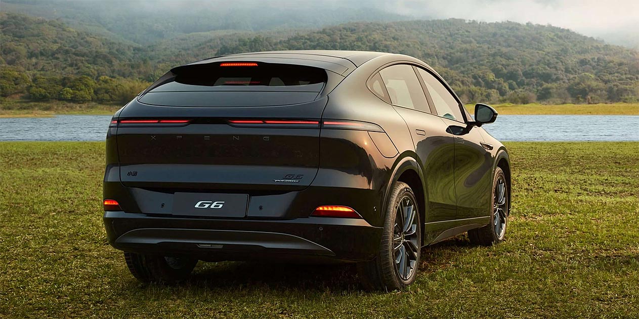 Xpeng G6 vue extérieure derrière