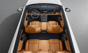 Xpeng G9 intérieur vue en haut