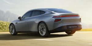 Xpeng p7 vue extérieure dérriére