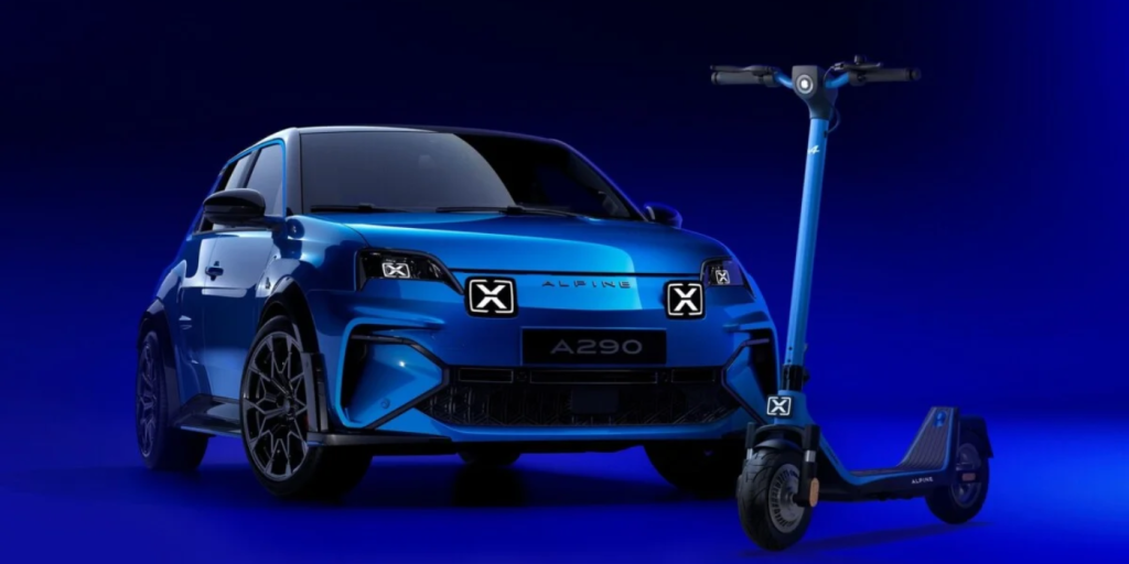 Cette trottinette électrique Alpine peut se recharger sur la R5