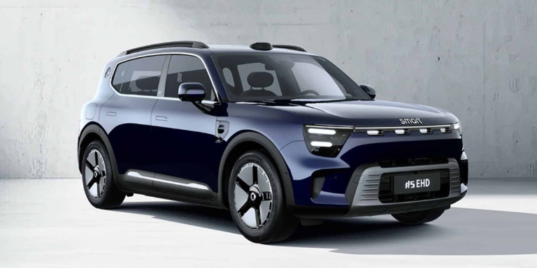 La Smart #5 se convertit à l&rsquo;hybride rechargeable : 250 km en électrique, 1300 km au total