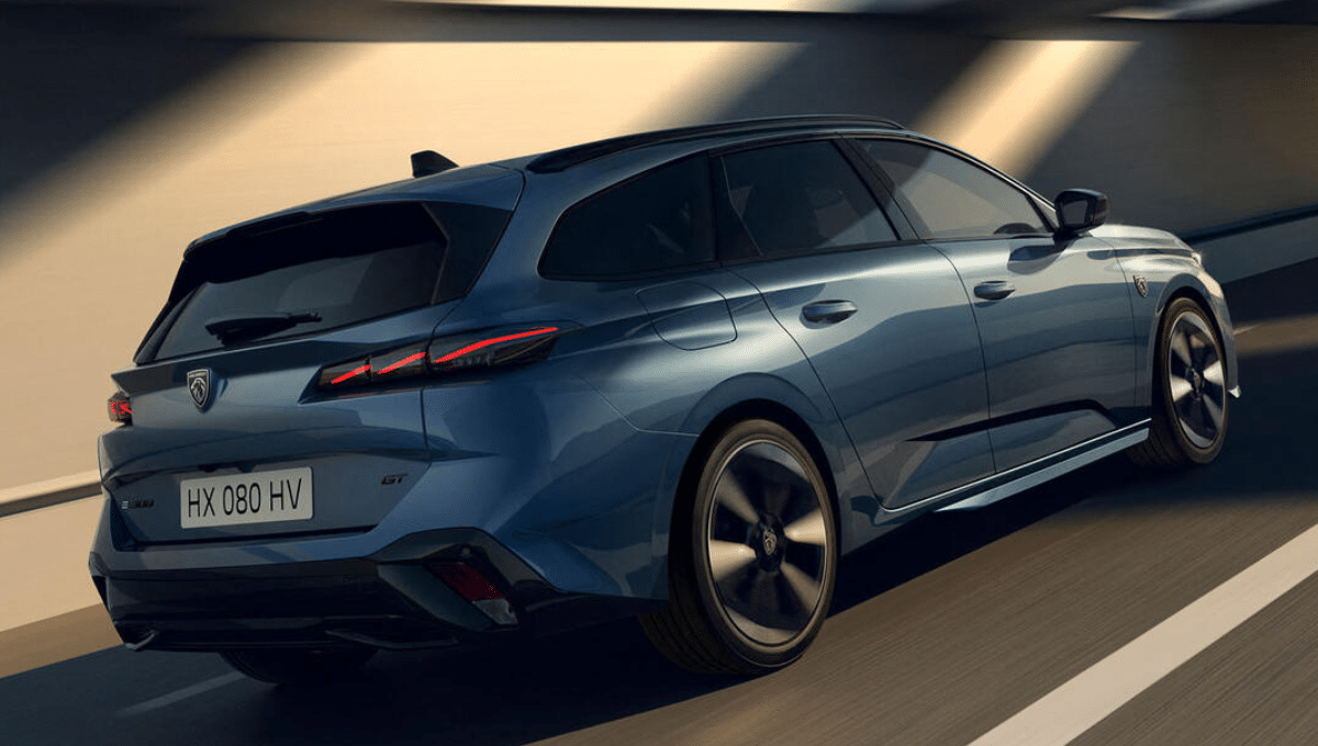 Peugeot - Peugeot 308 restylée - Vue latérale arrière