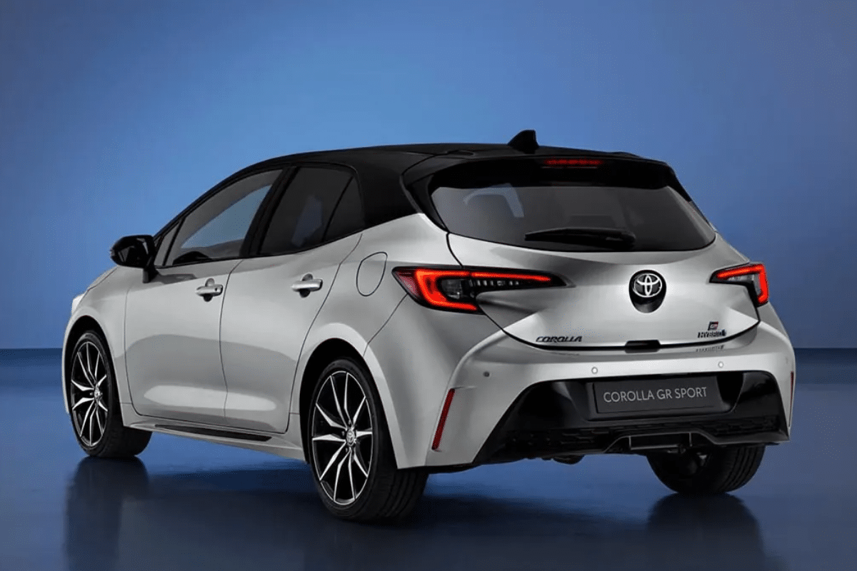 Toyota Corolla hybride vu arrière