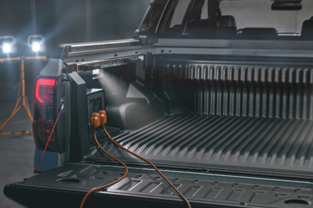 Ford Ranger PHEV vue du coffre