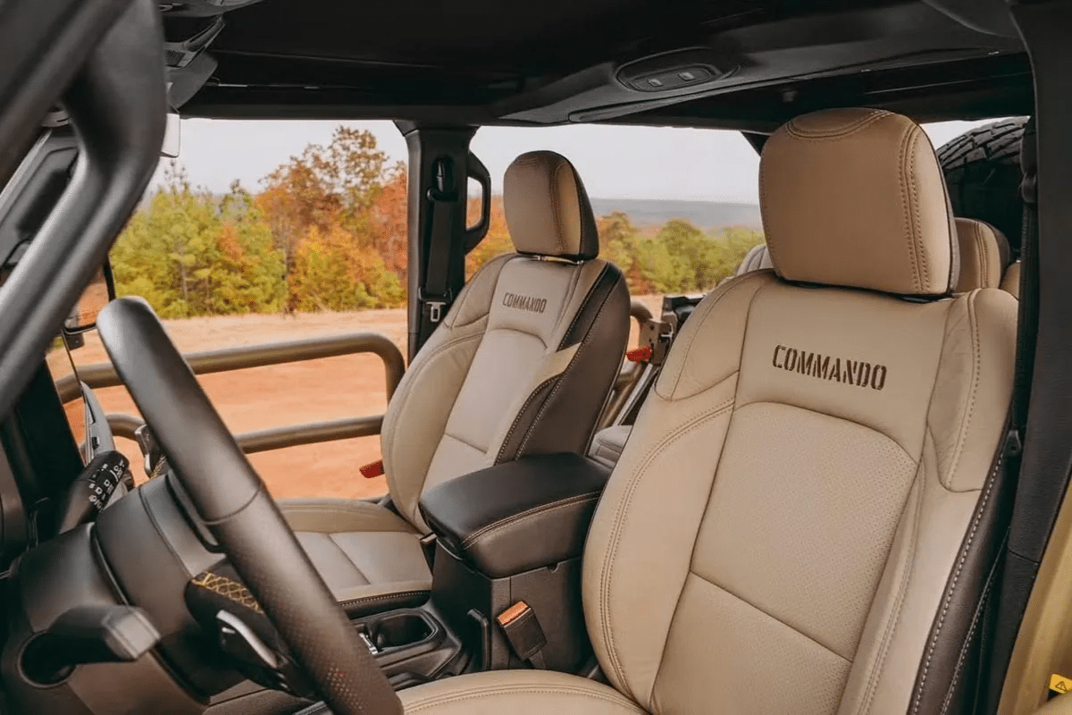 Jeep Wrangler Commando 392 design intérieur