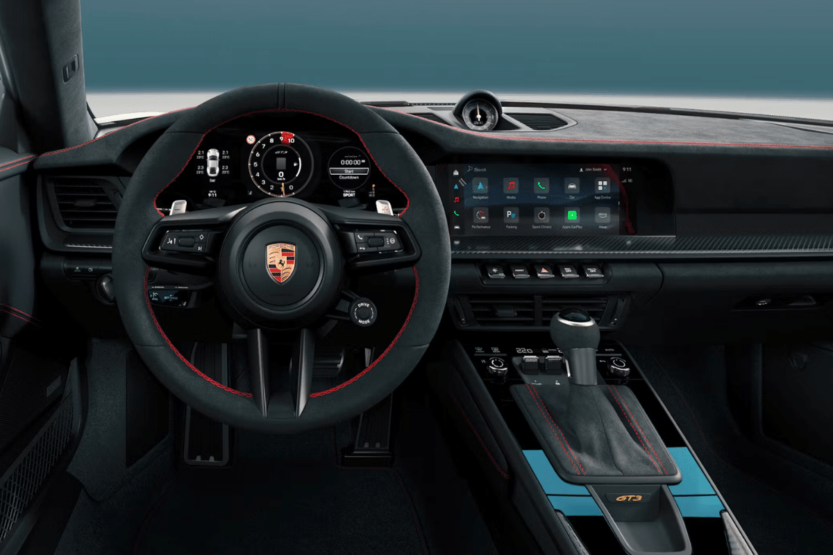 Porsche 911 GT3 design intérieur