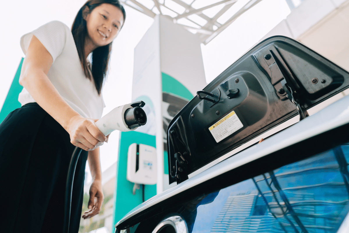 Recharge sur borne publique