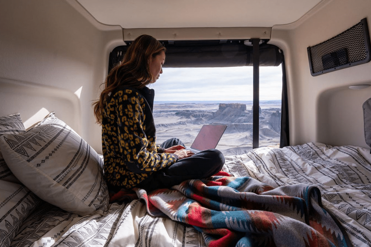 Winnebago Revel lit de couchage