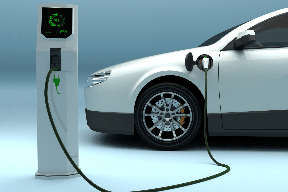 Voiture électrique en chargement