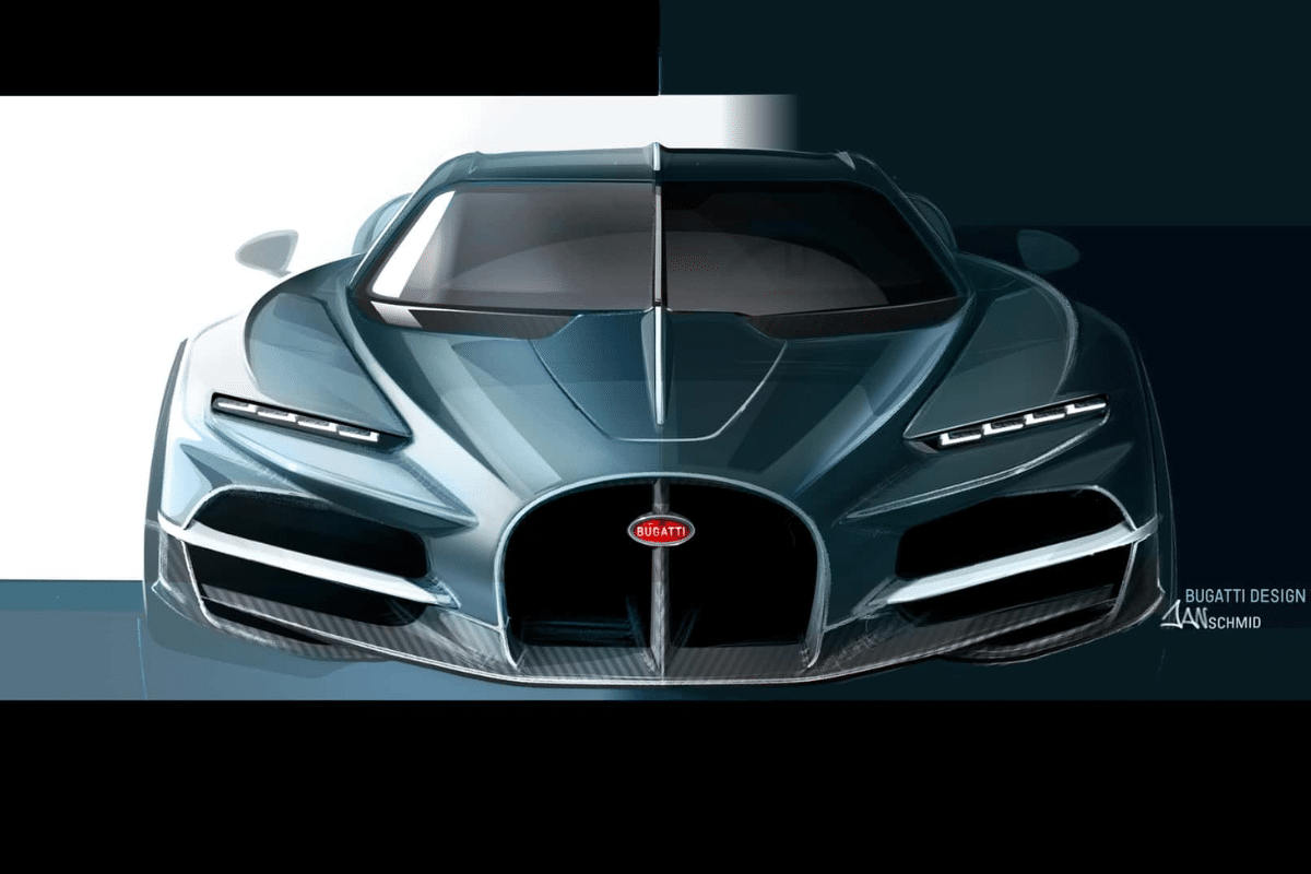 Bugatti Tourbillon vue de face