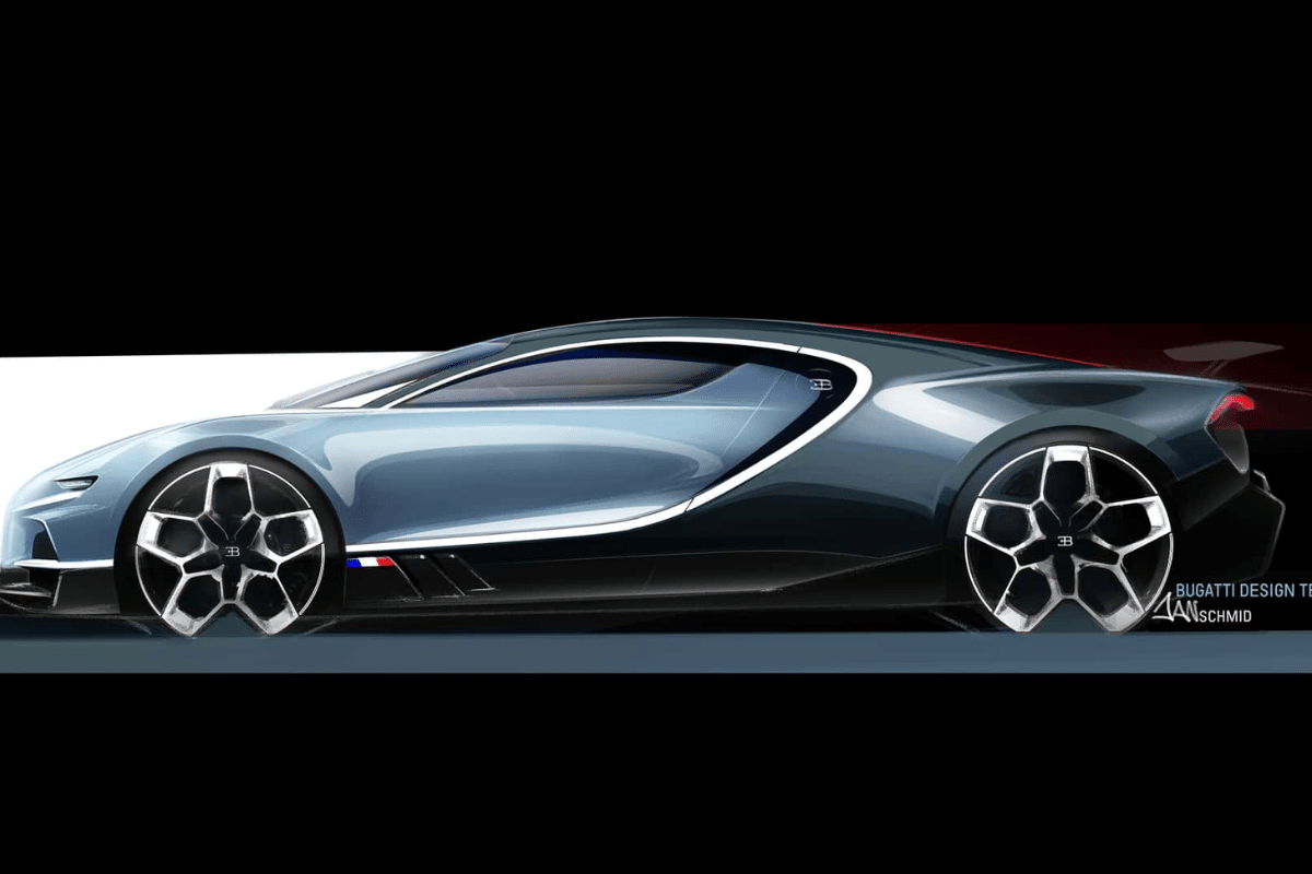 Bugatti Tourbillon vu de profil