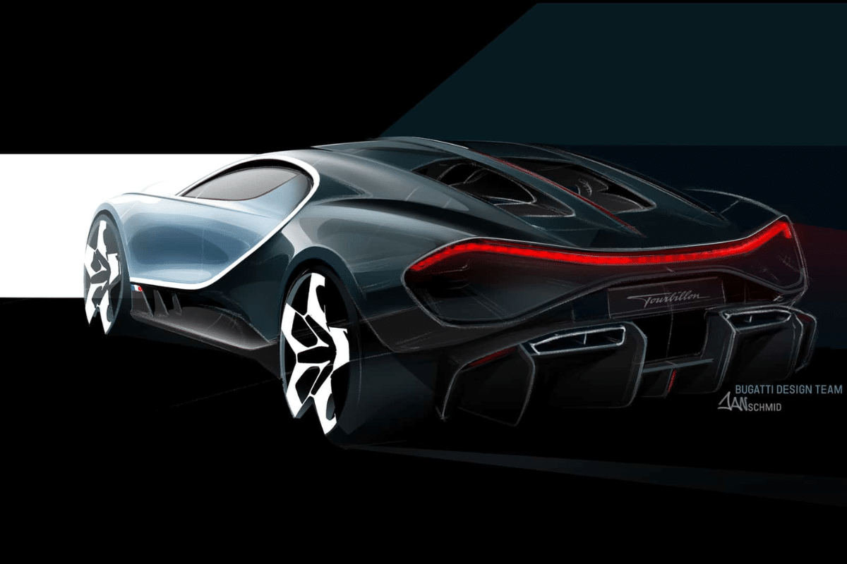 Bugatti Tourbillon vue arrière