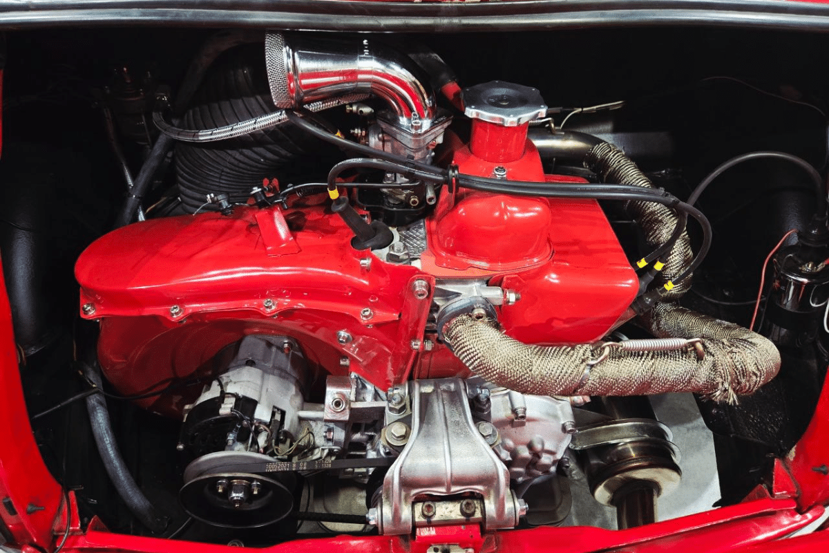 FIAT 500 F Préparée - 1970 vue du moteur