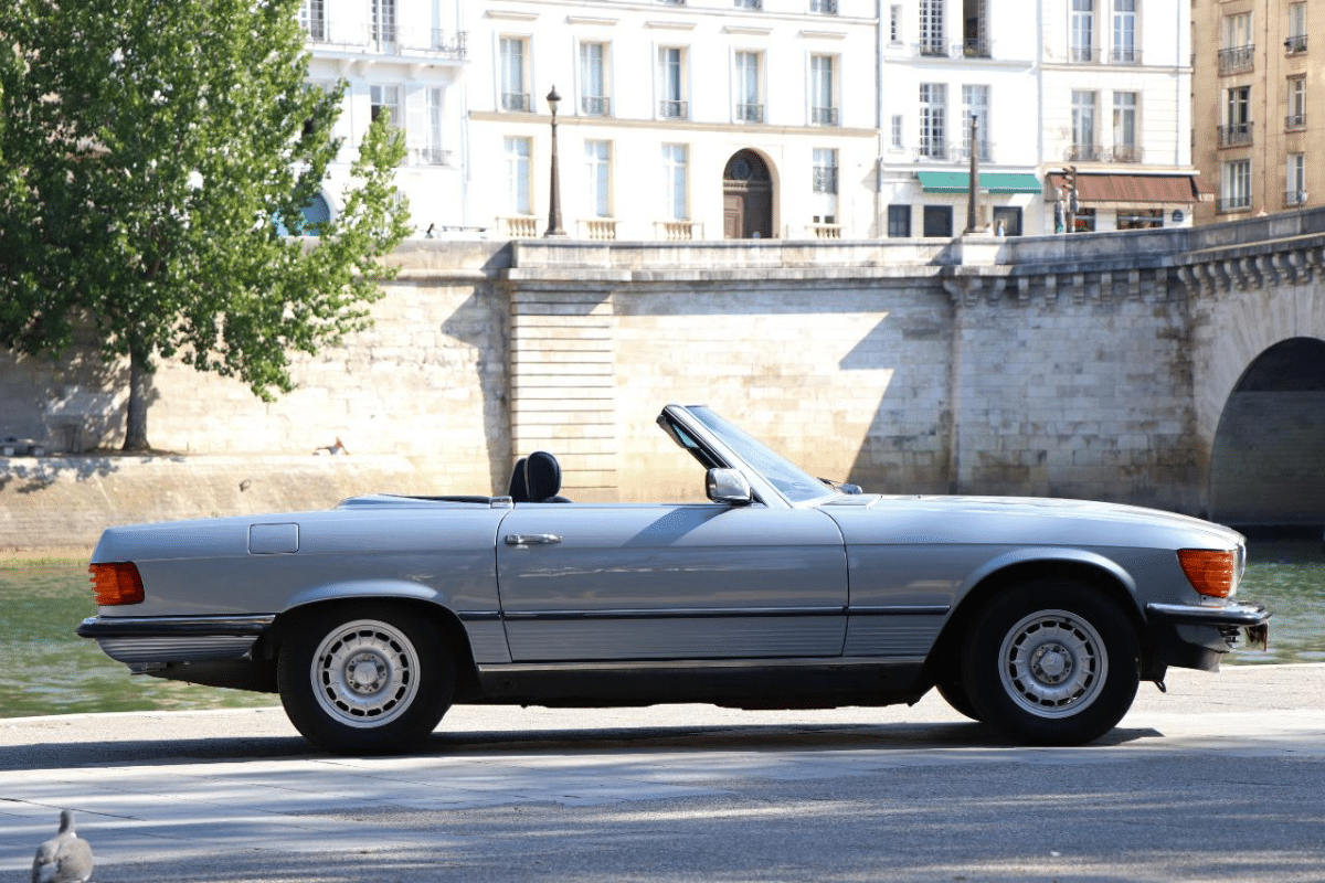 MERCEDES 380 SL - 1984 vue de profil