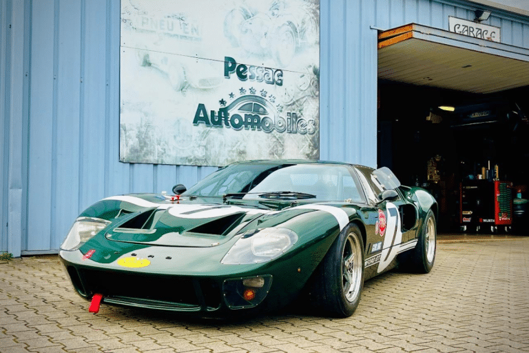 Roues Image Wheels sur mesure, pneus Michelin TB5 et design emblématique : cette Ford GT40 GTD est cette Ford GT40 GTD de 1989 est à vendre