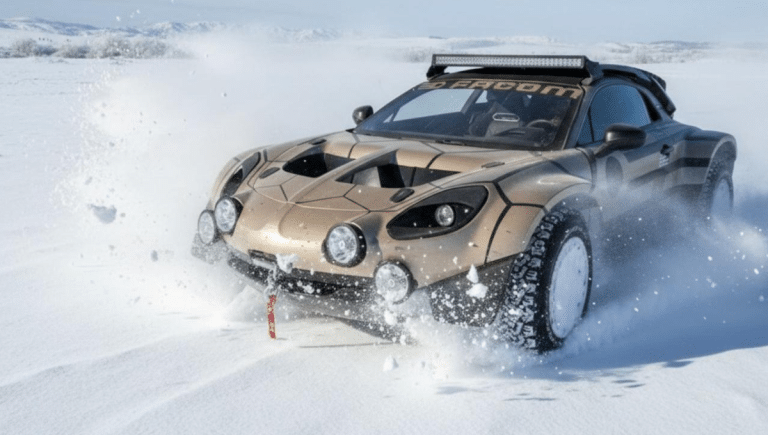 PHOTOS – Alpine A110 Off Road : la berlinette se lâche façon 911 Dakar