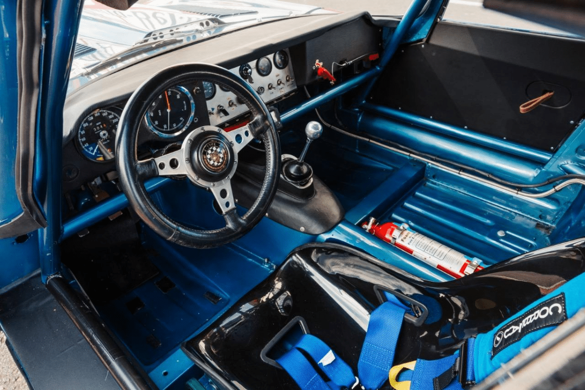 JAGUAR Type E Semi Lightweight - 1963 vue du volant