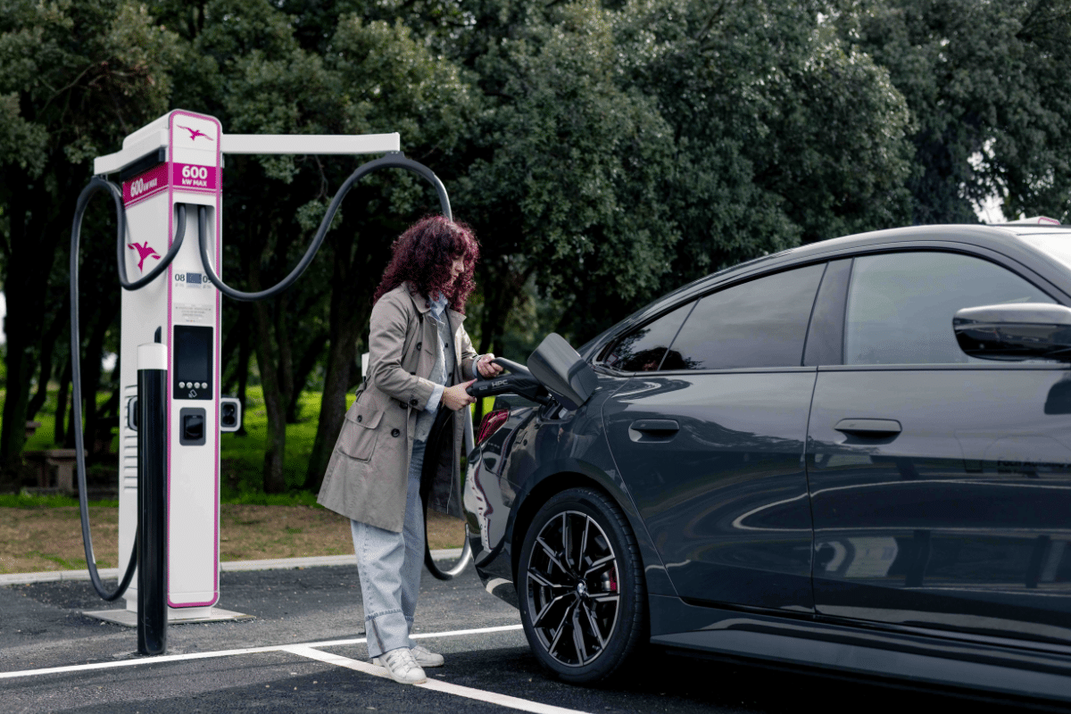 Recharge à 600 kW
