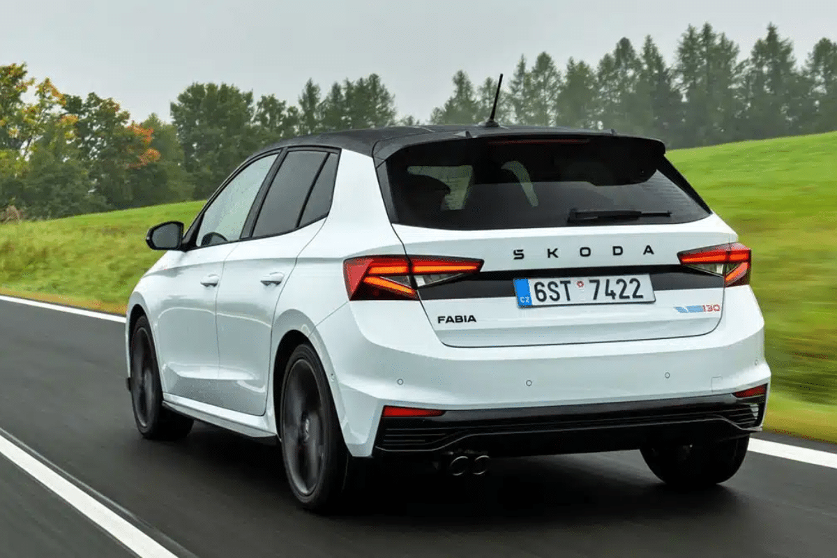 Skoda Fabia vue arrière