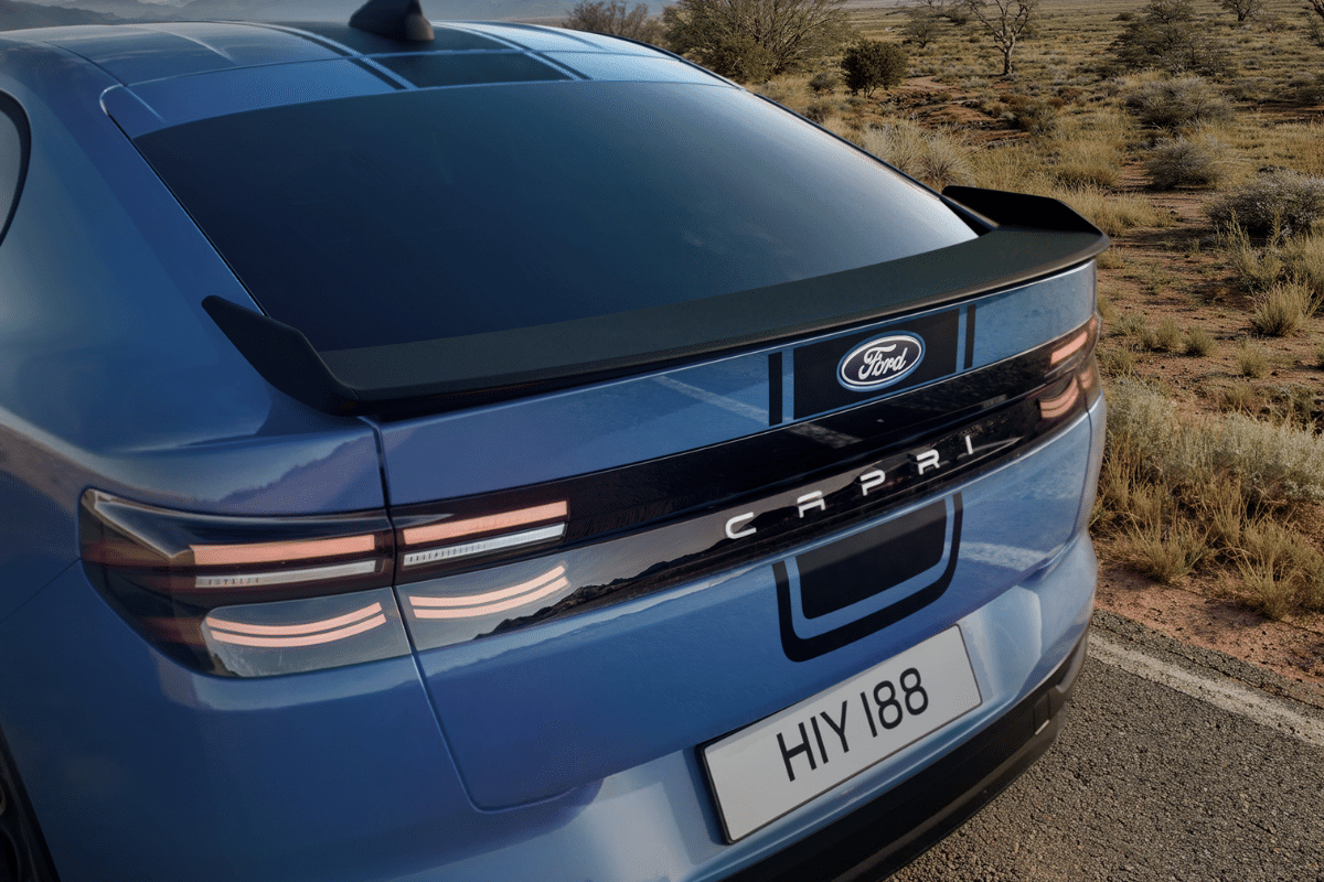 Ford Capri électrique vue arrière