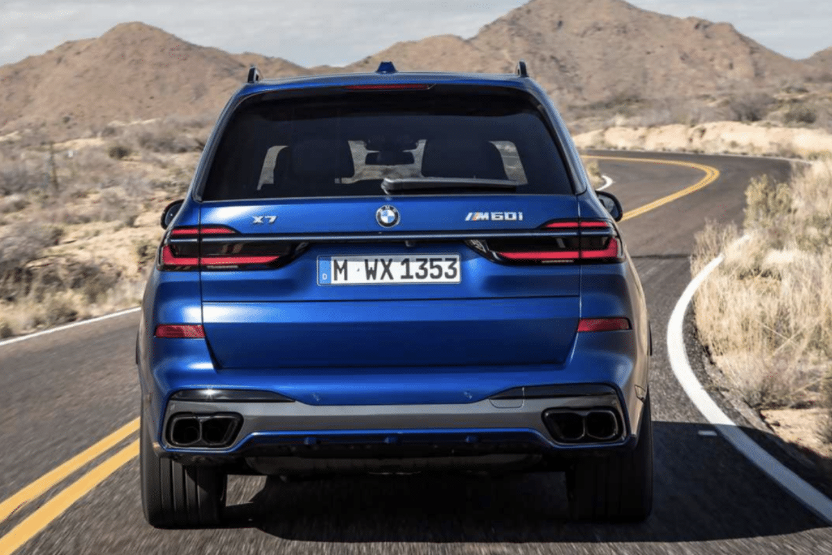 BMW iX7 vue arrière