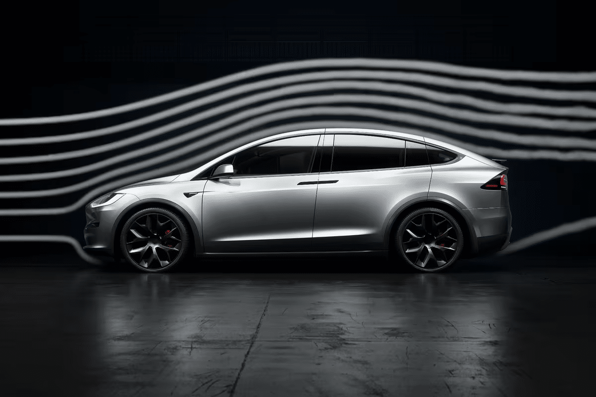 Model X vu de profil