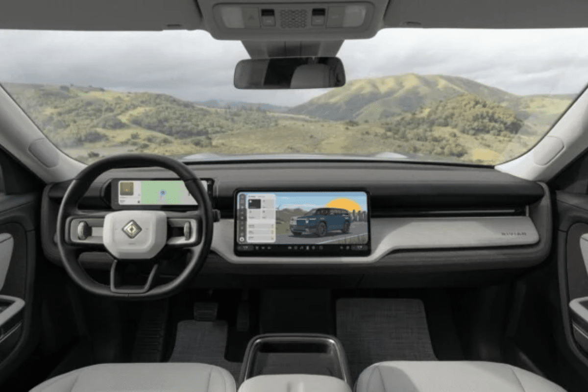 Rivian R2 vue intérieure