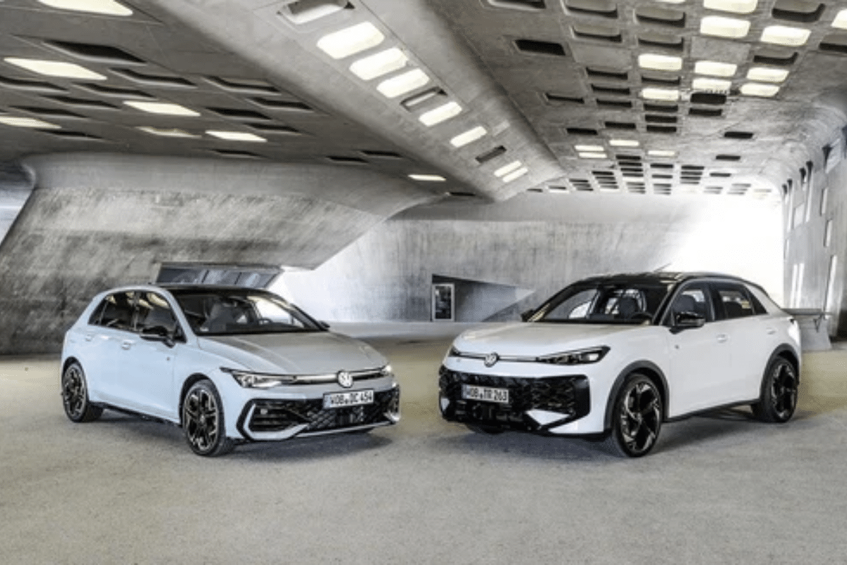 Volkswagen Golf et T-Roc vue de face