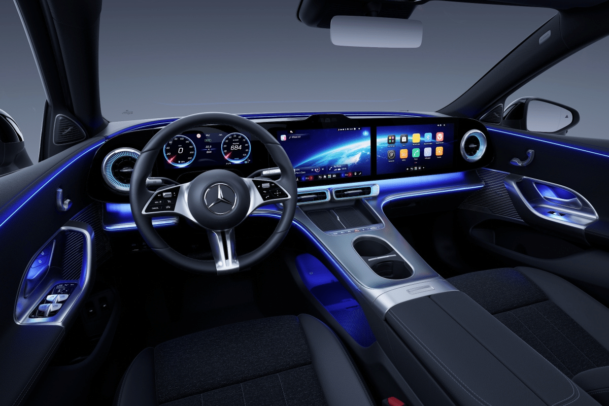 Mercedes Classe C électrique design intérieur