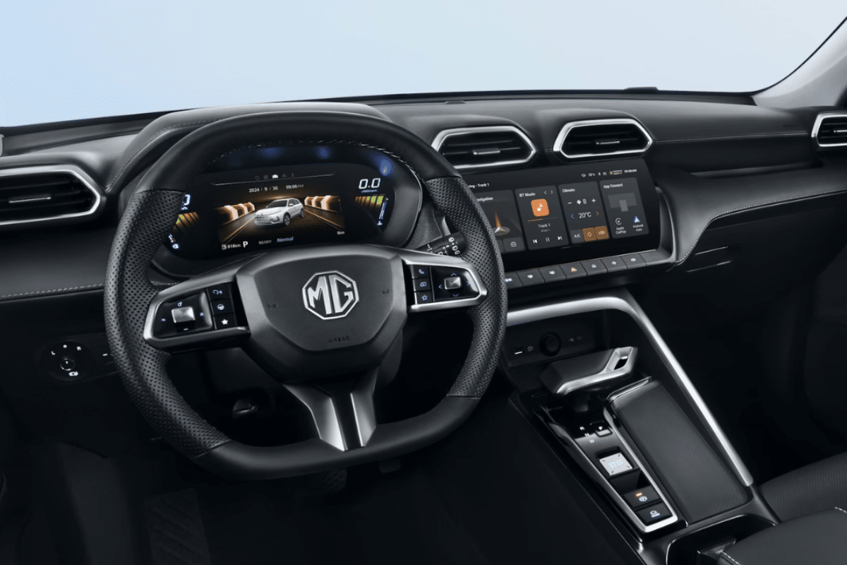 MG ZS Hybrid+ vue du volant
