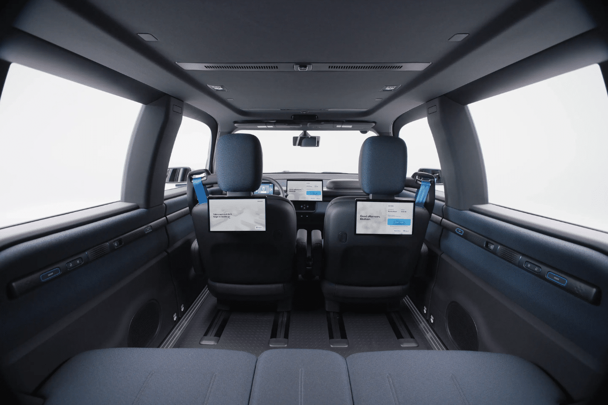 Waymo Ojai design intérieur