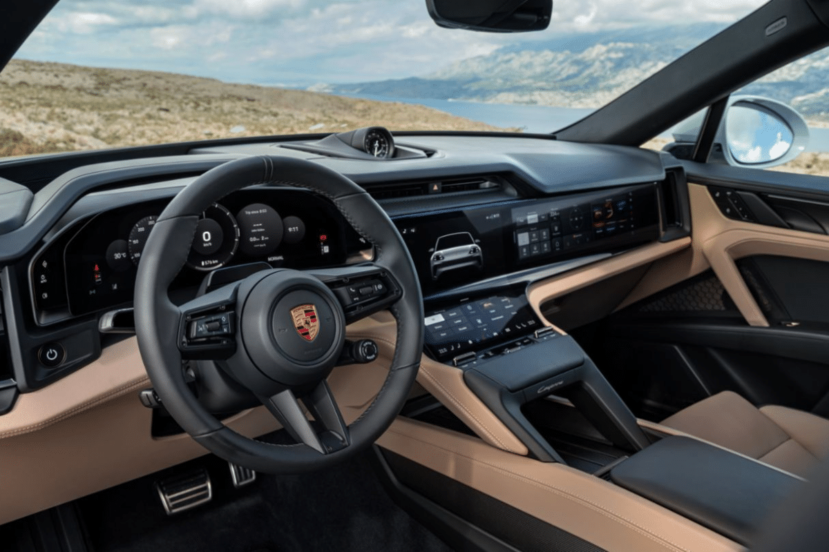 Porsche Cayenne Coupé électrique design intérieur