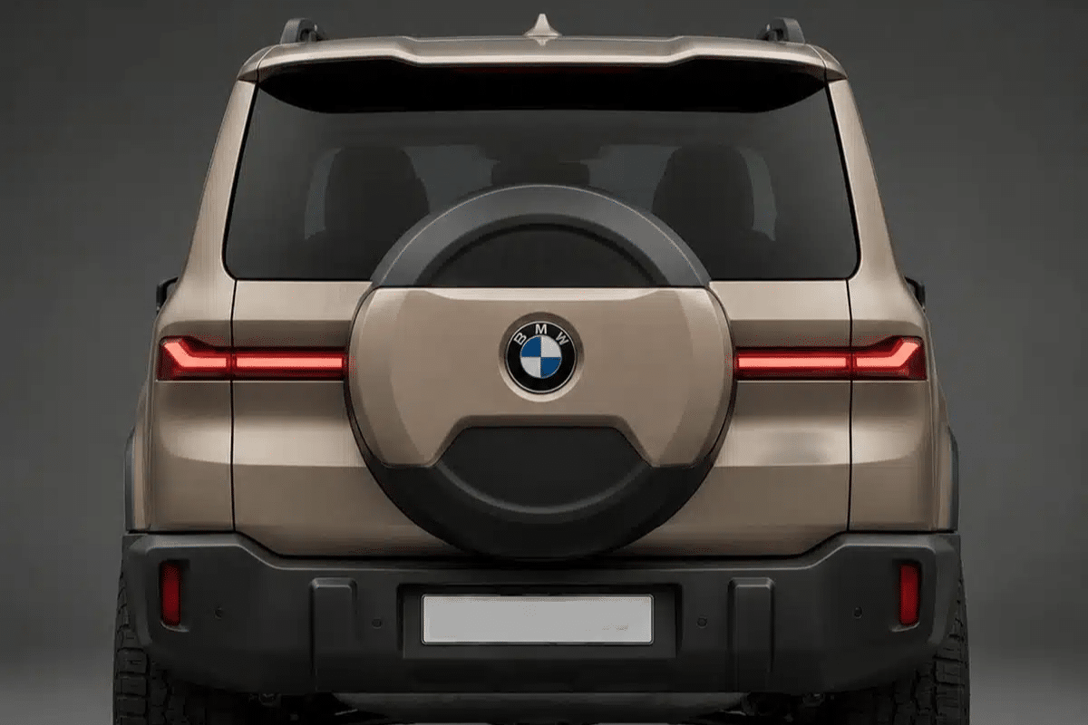 BMW 4x4 de luxe vue de derrière