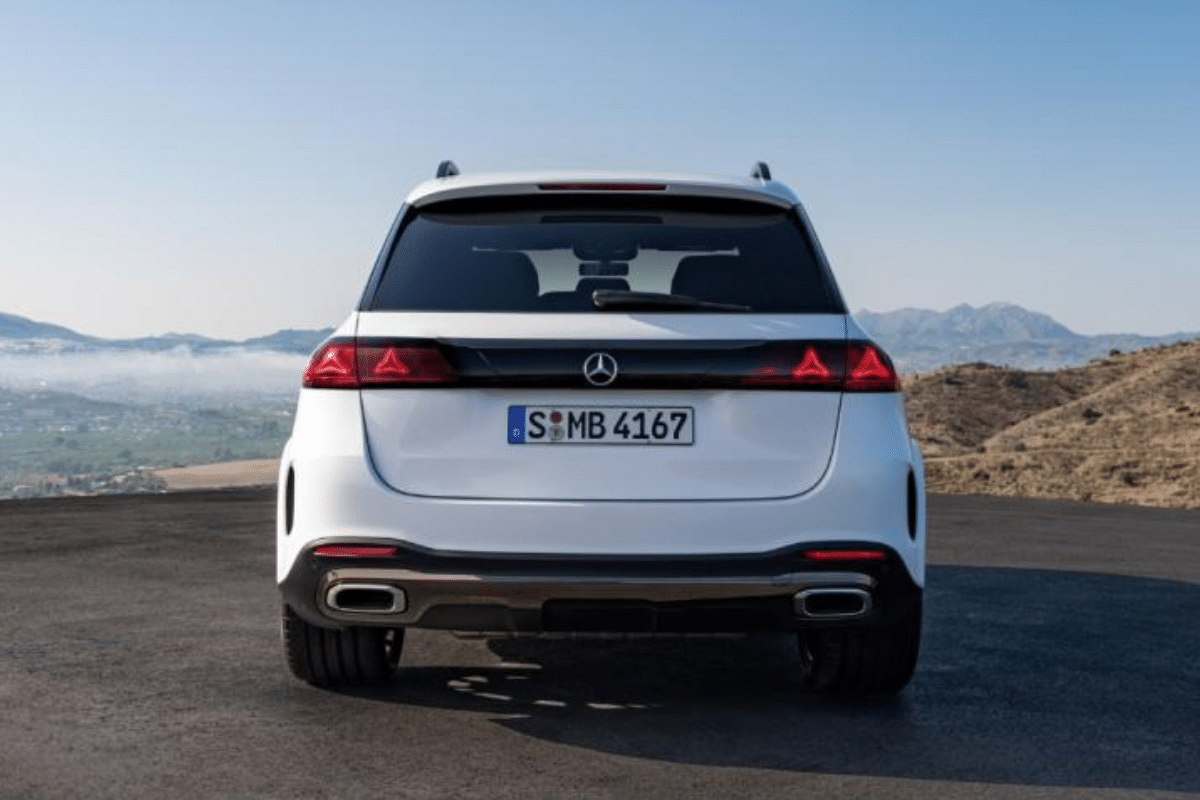 Mercedes GLE restylé 2026 vue de derrière