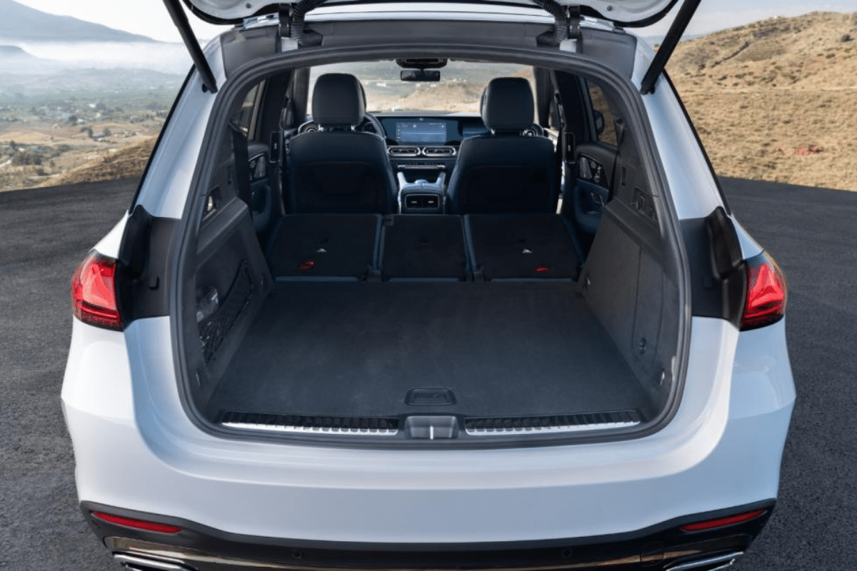 Mercedes GLE restylé 2026 vue du coffre