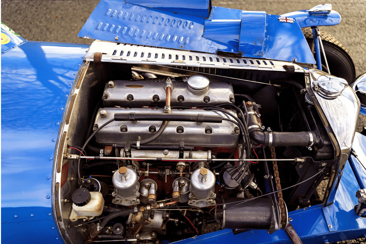 1937 Riley TT-Sprite Special vue du moteur