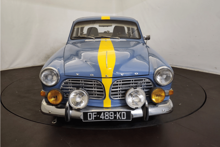 Volvo Amazon 133 GT rallye : moteur 1987 cc, boîte 4 rapports et équipement complet