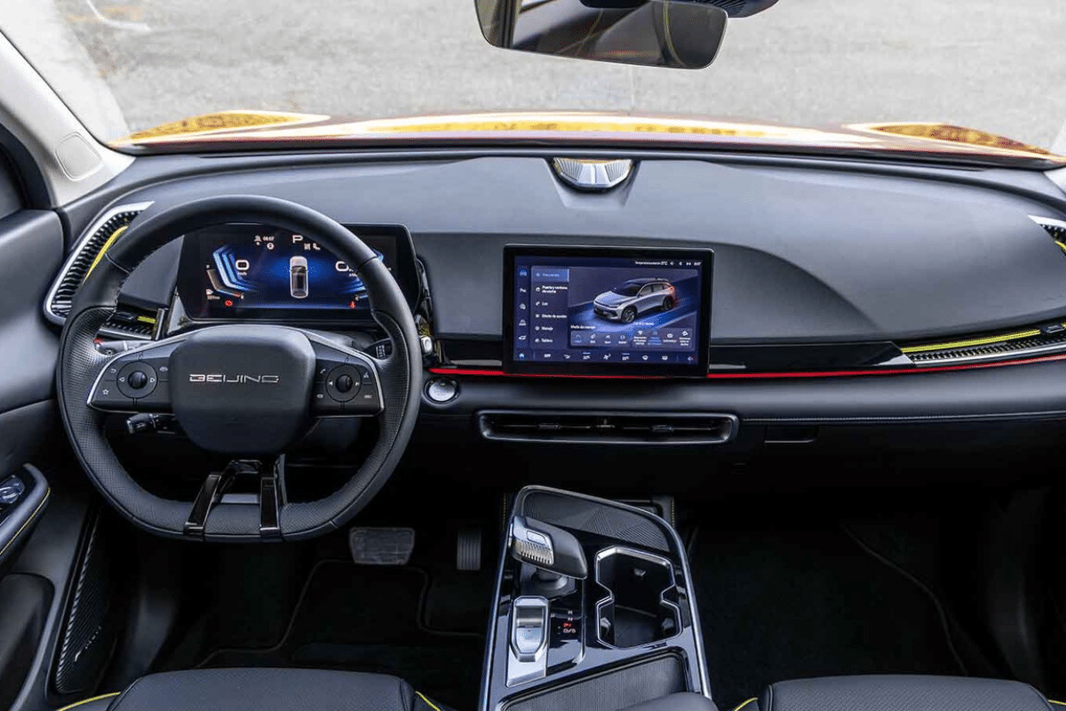 BAIC X55 vue du volant