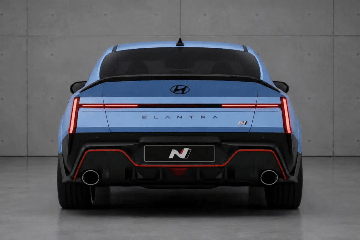 Hyundai Avante N vue arrière