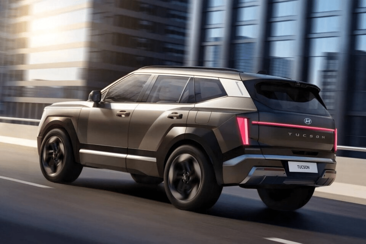 Hyundai Tucson 2027 vue arrière